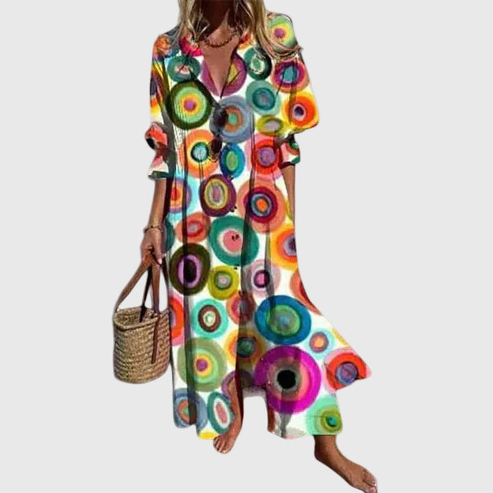 Zariah | Robe longue élégante de style bohème