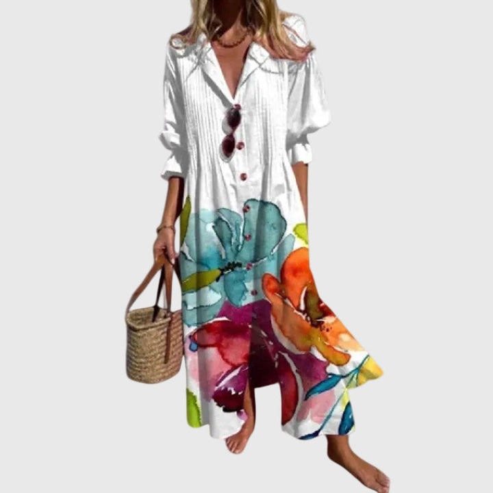 Zariah | Robe longue élégante de style bohème