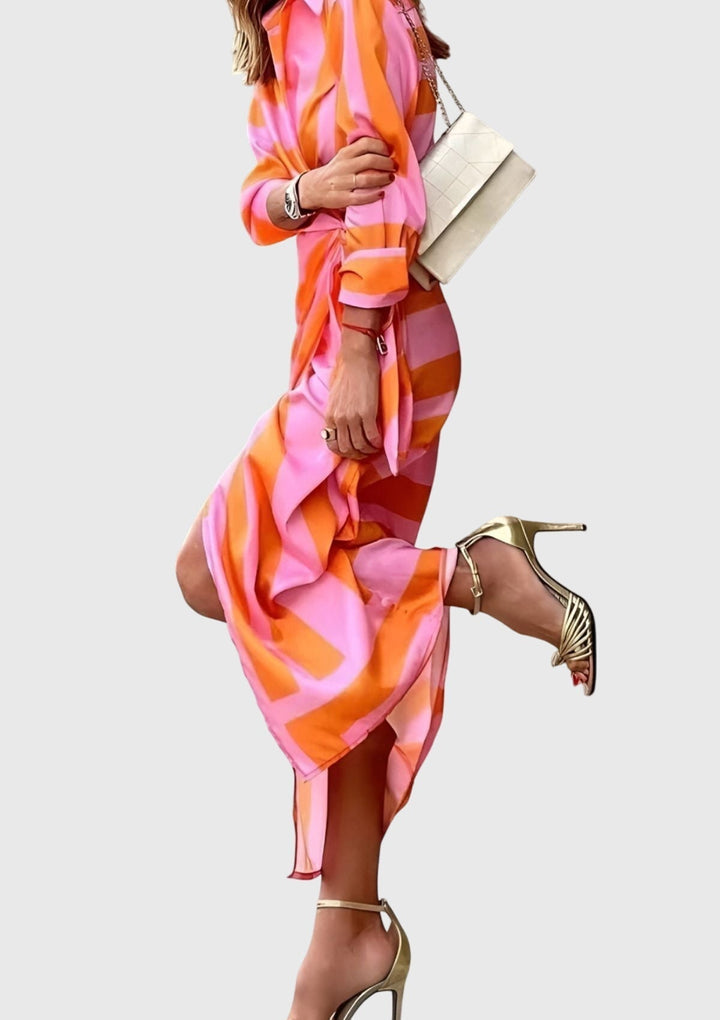 Everly™ | Robe Portefeuille Élégante Imprimée