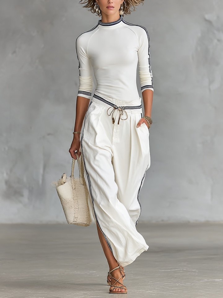 Ginevra - Ensemble Sportif Deux Pièces avec Pantalon Ample