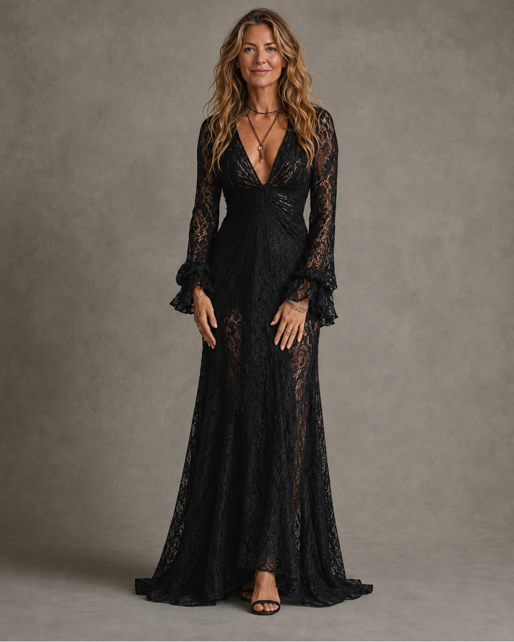 Charlotte | Robe maxi à décolleté V profond