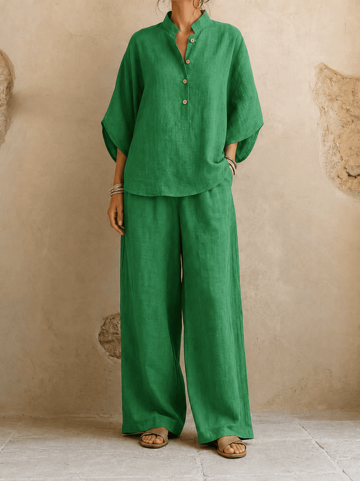 Maribel | Manches Chauve-Souris et Pantalon Large