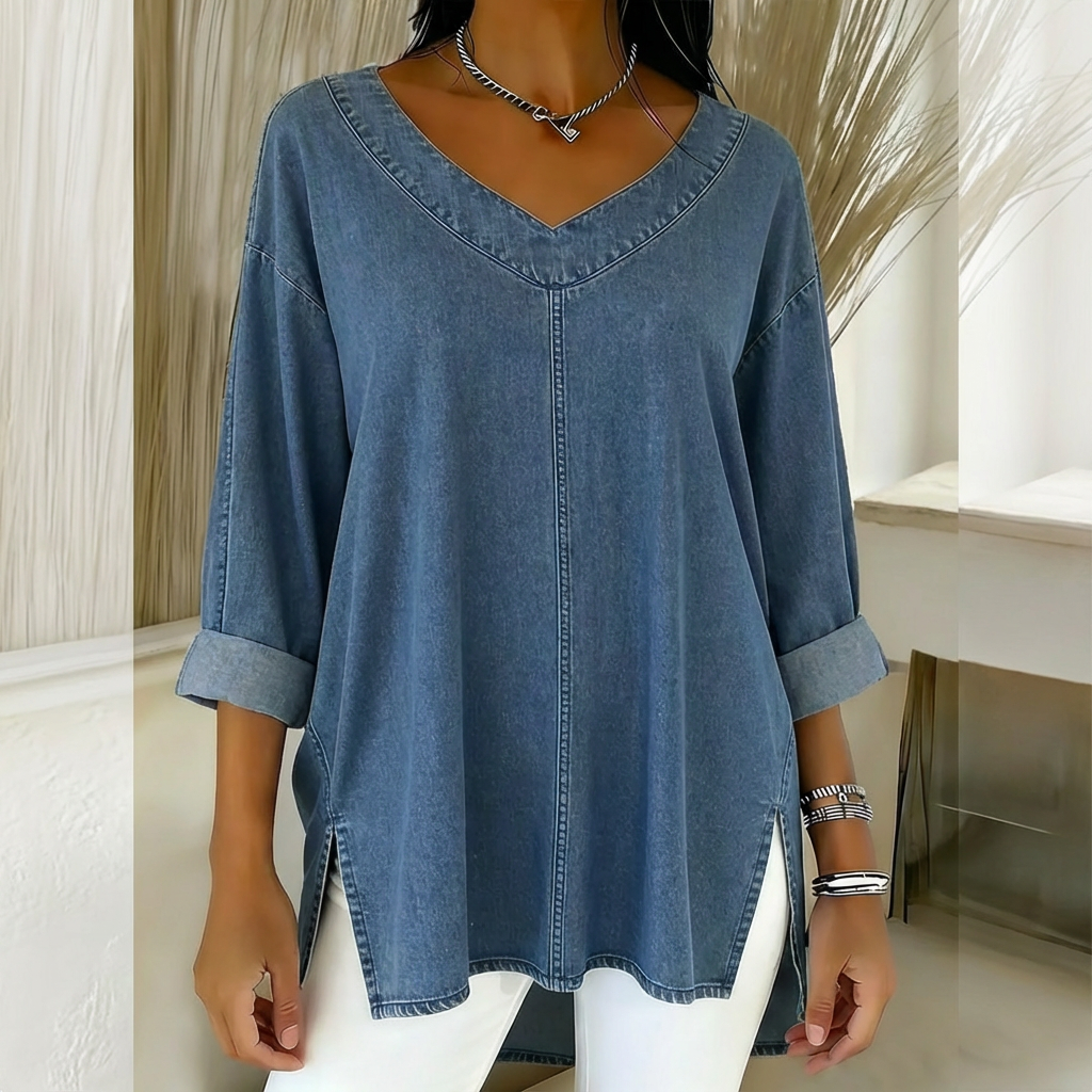 Lucy | Haut Stylé en Denim