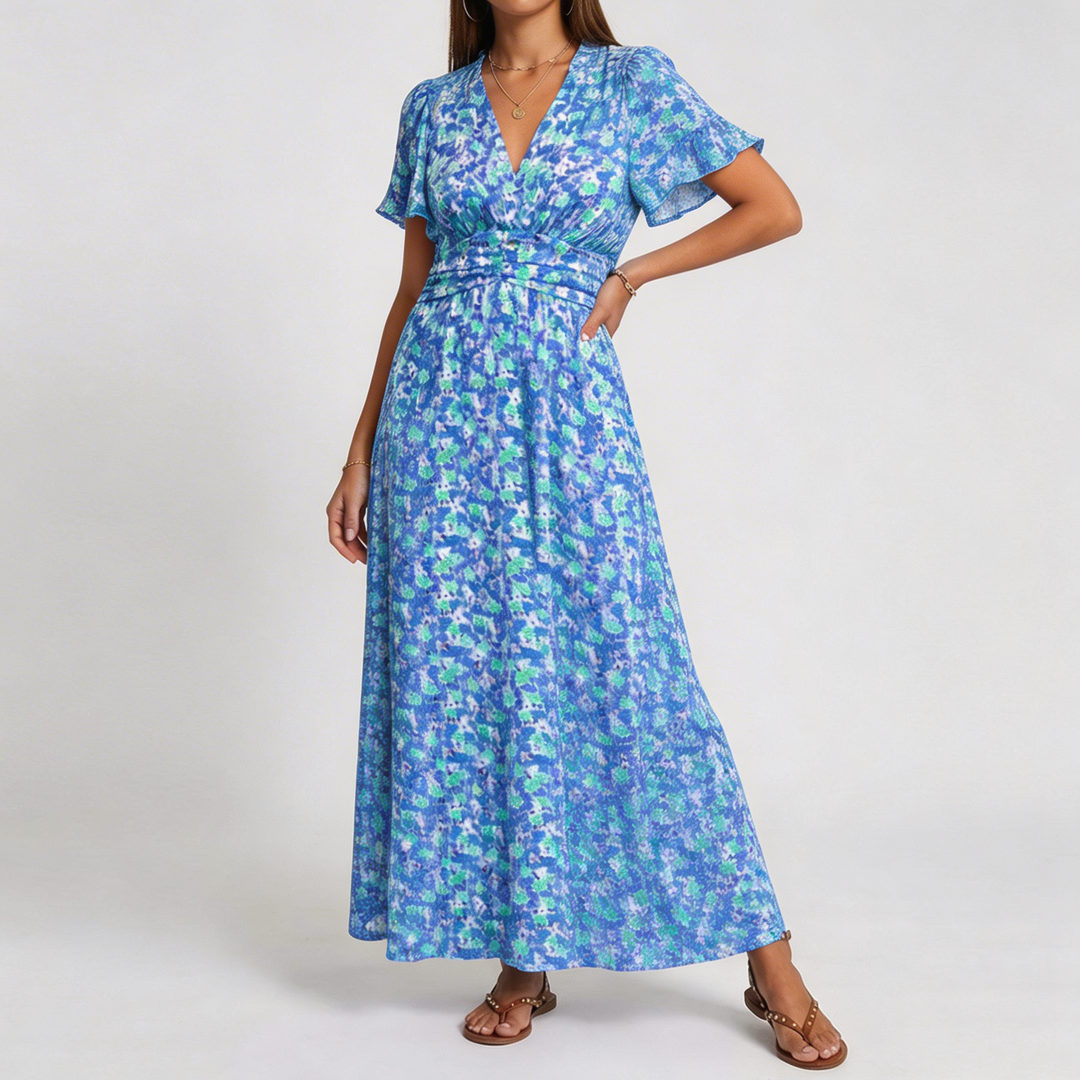 Natalie | Maxi-Robe Imprimée Flatteuse