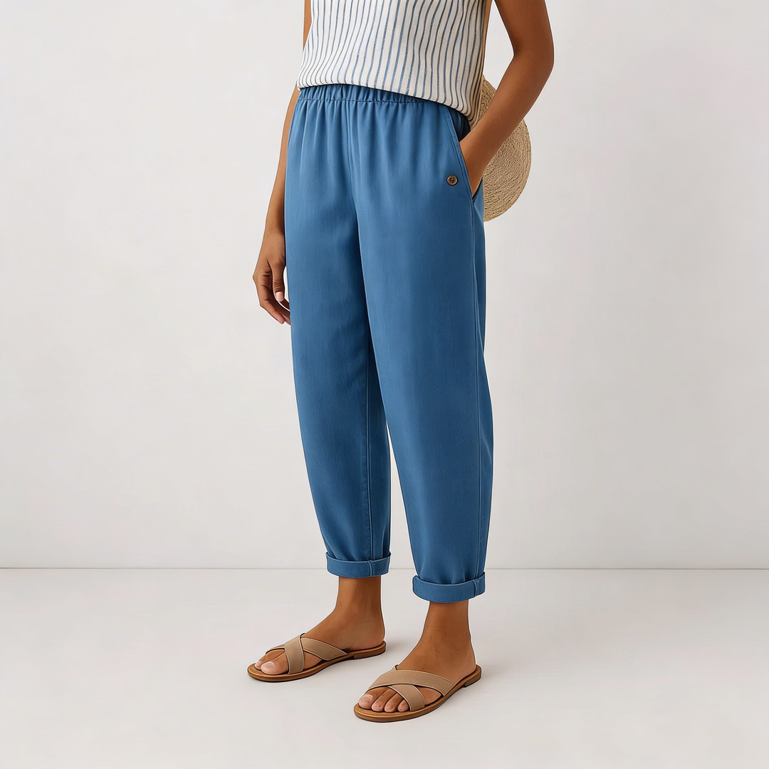 Stella | Pantalon Intemporel Façon Lin