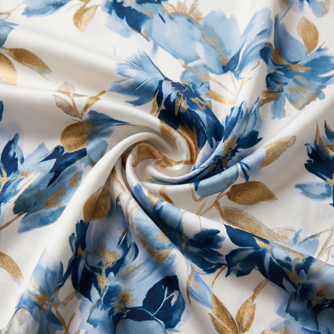 La Robe Midi Croisée Elara Fleurie à Taille Ajustée