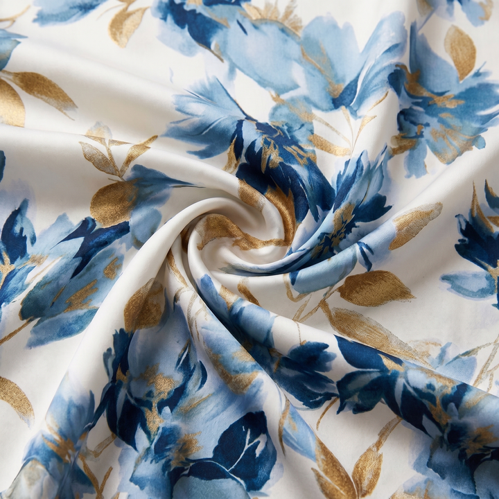 La Robe Midi Croisée Elara Fleurie à Taille Ajustée