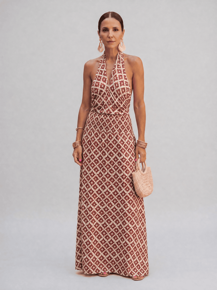 Robe élégante à épaules dénudées