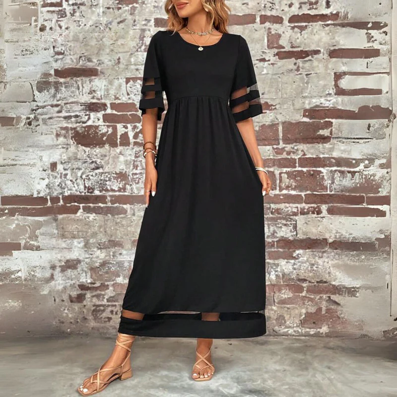 Cerelia | Robe Midi Flatteuse Effet Ventre Plat