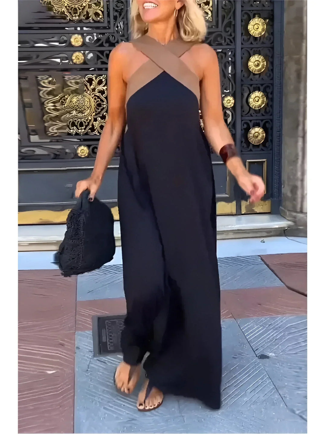 Delfina | Robe à encolure croisée