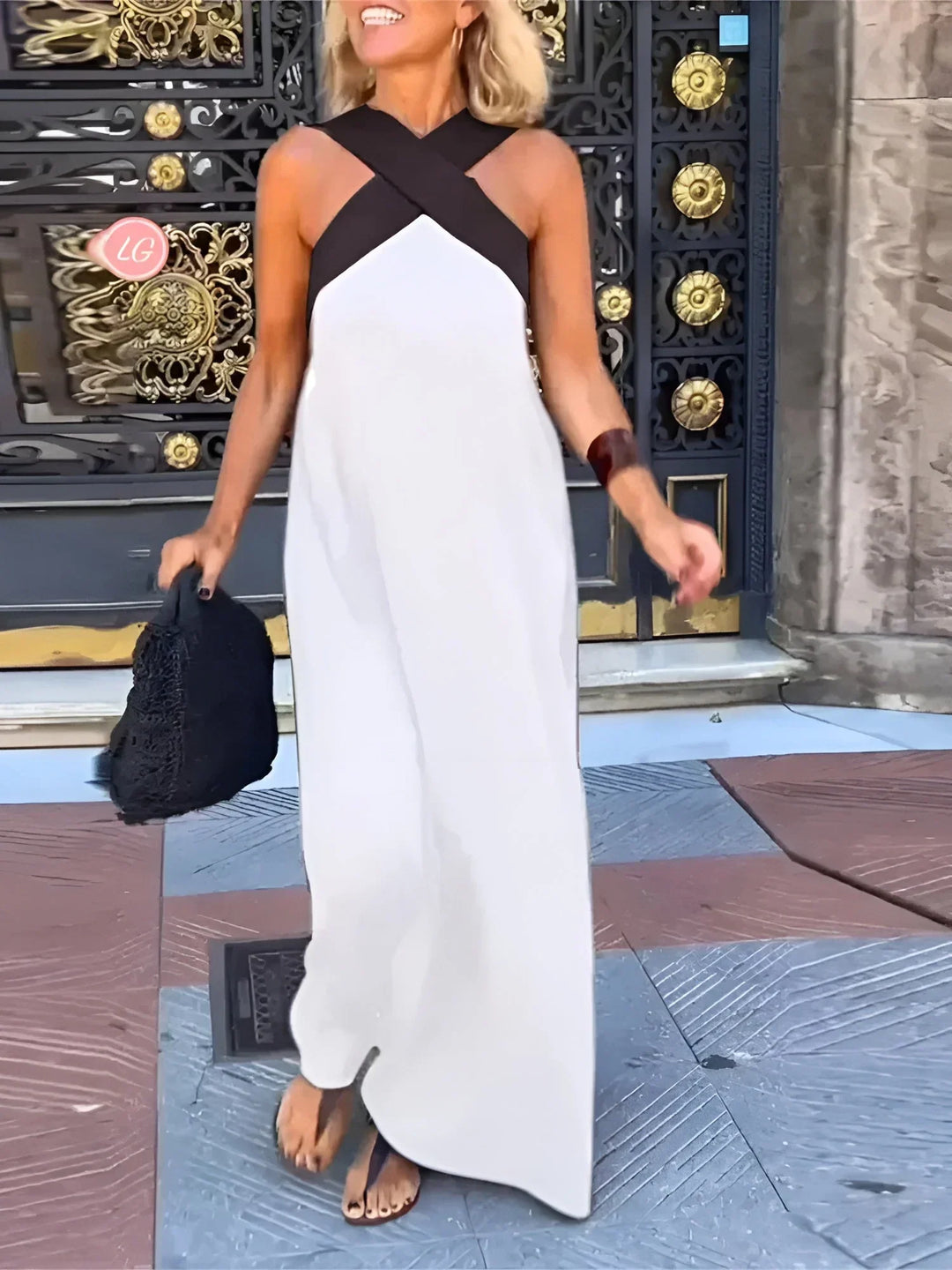 Delfina | Robe à encolure croisée
