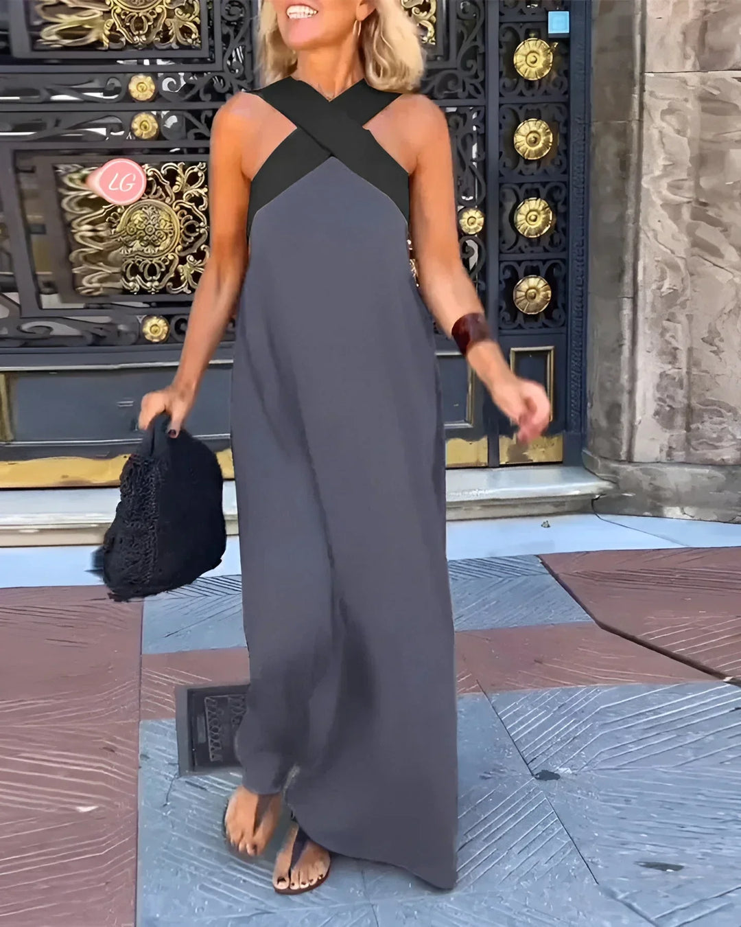 Delfina | Robe à encolure croisée