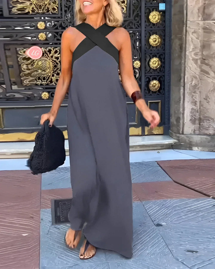 Delfina | Robe à encolure croisée