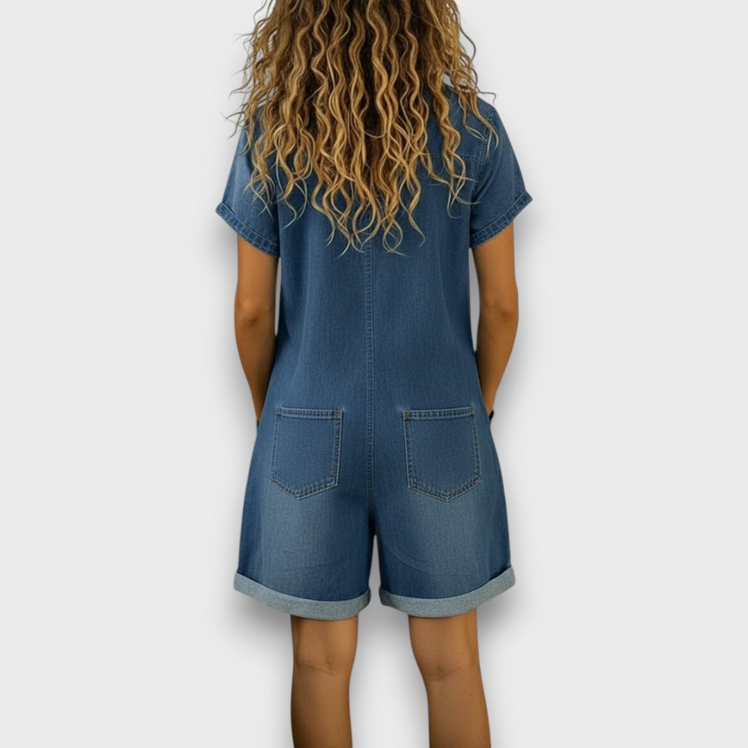 Joan | Short Vintage Effet Denim