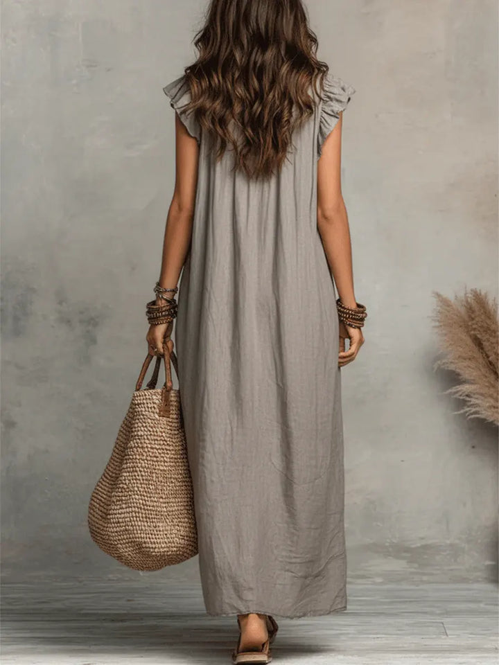Chiara | Robe Maxi Bohème à Décolleté en V