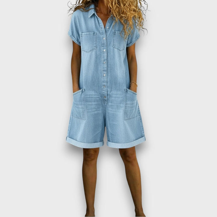 Joan | Short Vintage Effet Denim