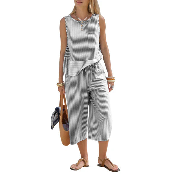 Brisa - Ensemble en coton rayé