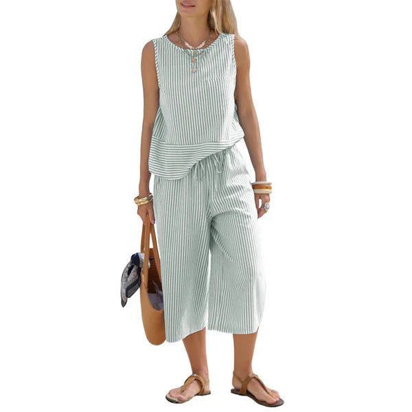 Brisa - Ensemble en coton rayé