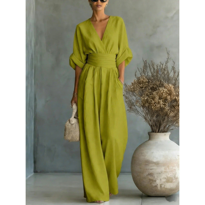 Combinaison Margot — taille haute, jambes larges