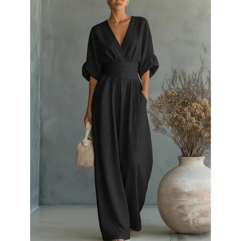 Combinaison Margot — taille haute, jambes larges
