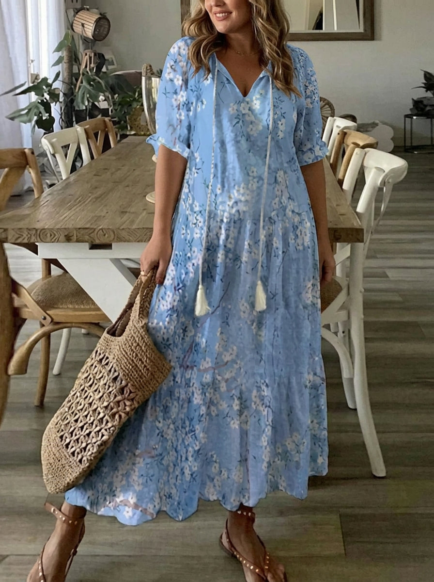 Rosalind - Robe Boho Ventre Couvert