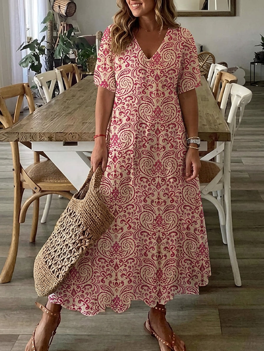 Rosalind - Robe Boho Ventre Couvert