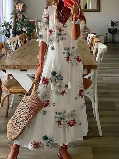 LUNA | ROBE MIDI DE STYLE BOHO SANS EFFORT