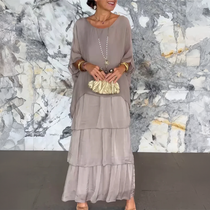 Lara – Robe longue élégante et vaporeuse