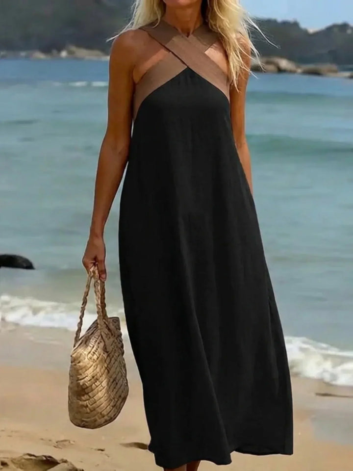 Delfina | Robe à encolure croisée