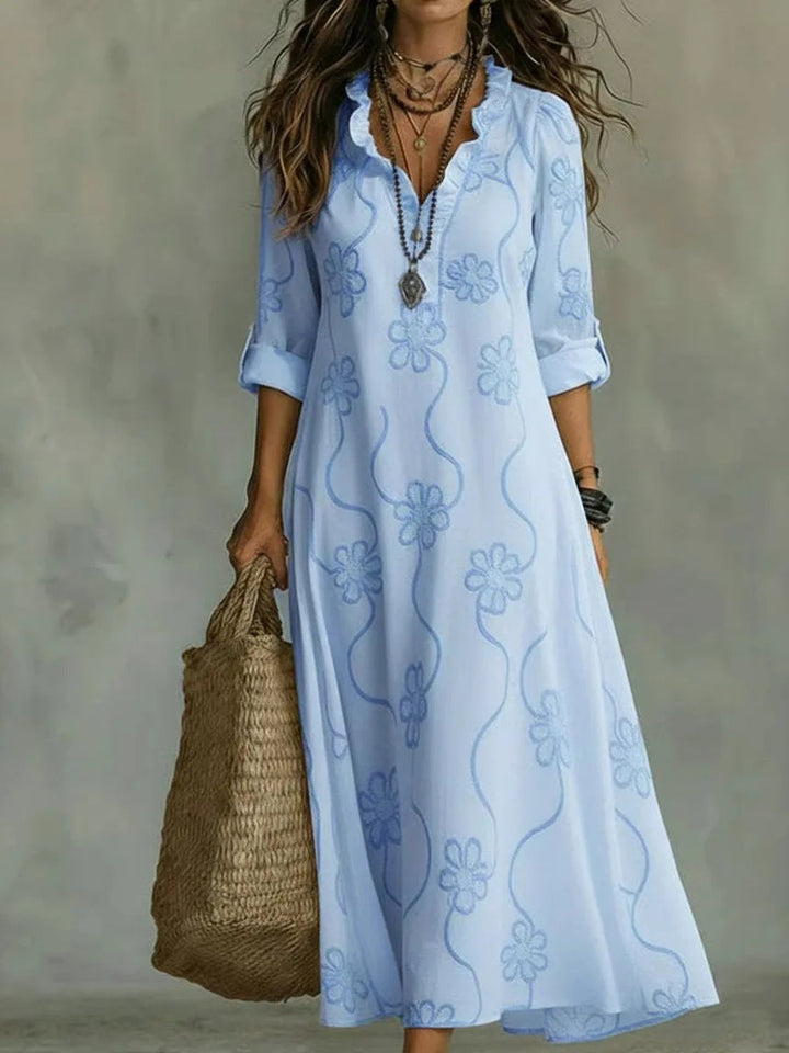 Sienna | Robe Maxi Fleurie d'Été