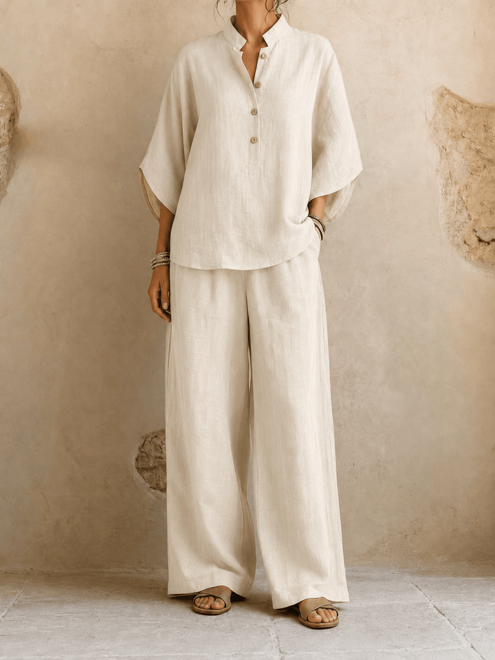 Maribel | Manches Chauve-Souris et Pantalon Large